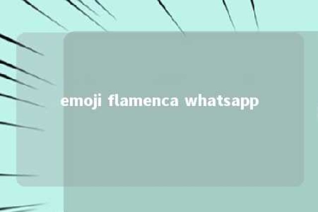 emoji flamenca whatsapp 